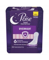 Poise Overnight Absorbency Extra-Coverage Length Incontinence Pads